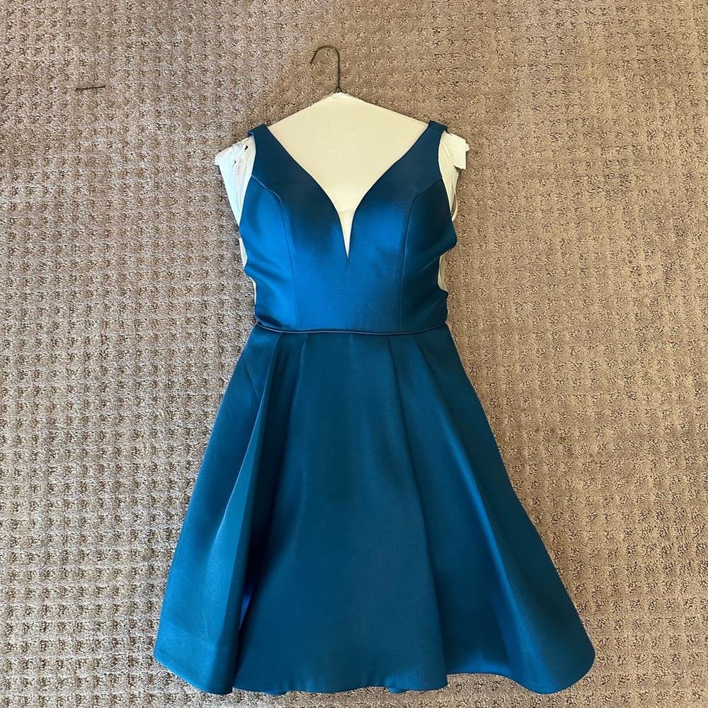 Sherri Hill Blue Formal Dress